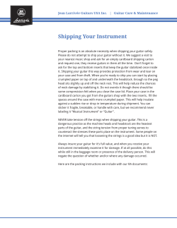 Shipping Your Instrument