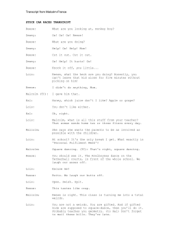 110 STOCK CAR RACES TRANSCRIPT