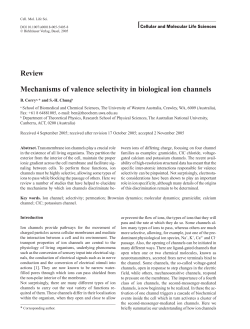 Review Mechanisms of valence selectivity in biological ion channels
