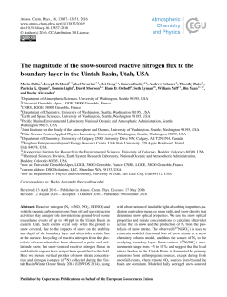 The magnitude of the snow-sourced reactive nitrogen flux to the