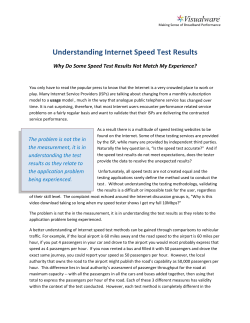 Understanding Internet Speed Test Results
