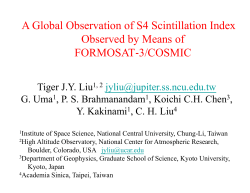 Global S4 index variations observed using FORMOSAT