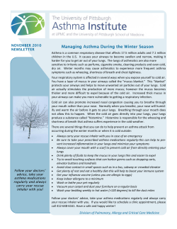 Managing Asthma During the Winter Season