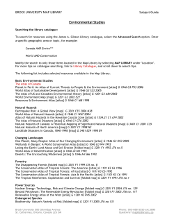 Environmental Studies