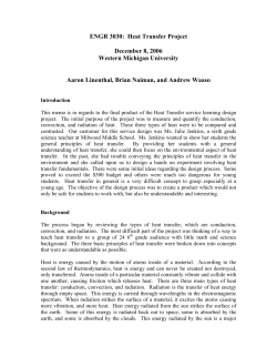 Heat Transfer - Western Michigan University