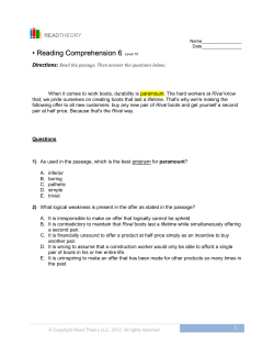 Reading Comprehension 6