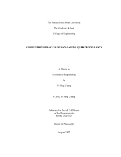 COMBUSTION BEHAVIOR OF HAN
