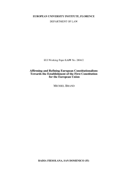 Affirming and Refining European Constitutionalism