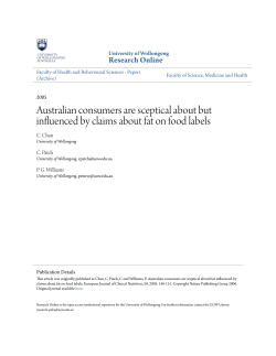 Australian consumers are sceptical about but
