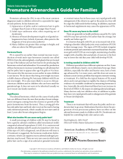 Premature Adrenarche: A Guide for Families