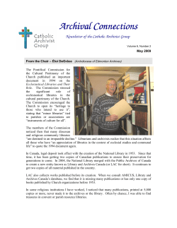 May 2009 - Catholic Archivist Group