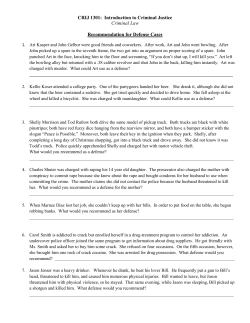 CRIJ 1301: Introduction to Criminal Justice Criminal