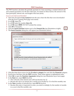 PMT Function - Information Technology Home