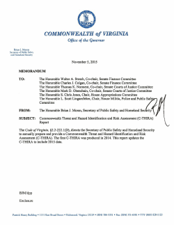 COMMONWEALTH of VIRGINIA