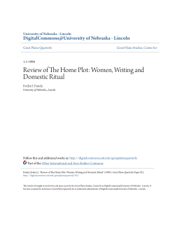 Review of The Home Plot: Women, Writing and Domestic Ritual