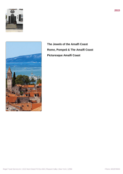 The Jewels of the Amalfi Coast Rome, Pompeii