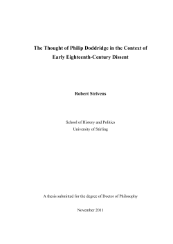 PhD thesis - R. Strivens - Nov. 2011