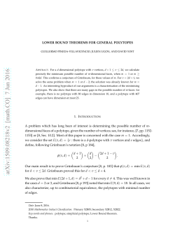 Lower bound theorems for general polytopes
