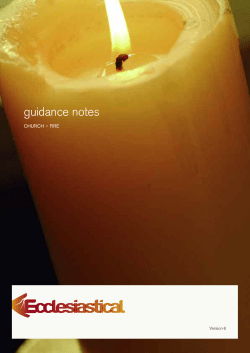 Guidance Notes - Ecclesiastical Insurance