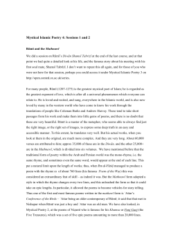 Rūmī and the Mathnawī