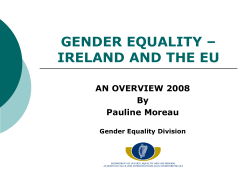 gender equality – ireland and the eu