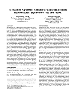 Formalizing Agreement Analysis for Elicitation Studies