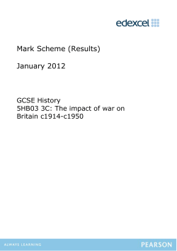 Mark Scheme - Edexcel