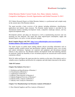 Global Bromine Market Current Trends, Size, Share