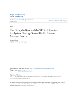 The Birds, the Bees and the STDs: A Content