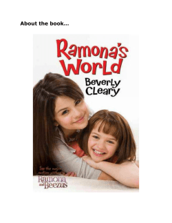 Guide (large print): Kids book clubs to go : Ramona`s World.