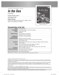 11 In the Sea - Houghton Mifflin Harcourt