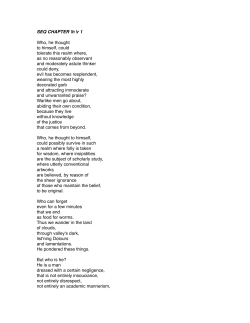 SEQ CHAPTER \h \r 1 Who, he thought to himself, could tolerate this