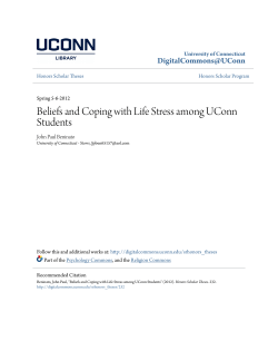 Beliefs and Coping with Life Stress among UConn Students