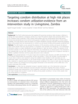Targeting condom distribution at high risk places increases condom
