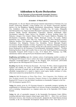 Kyoto Declaration