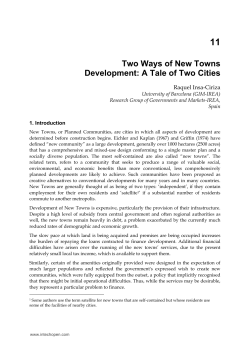 11 Two Ways of New Towns Development: A Tale of Two Cities