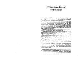 5/Kinship and Social Organization