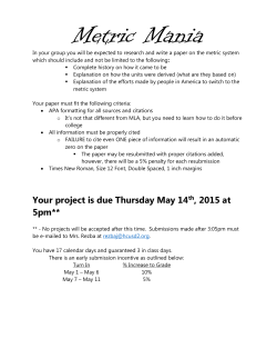 Metric Mania - Herscher CUSD #2
