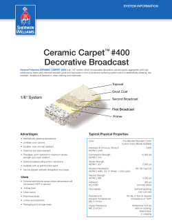 Ceramic Carpet&trade; #400 Decorative Broadcast