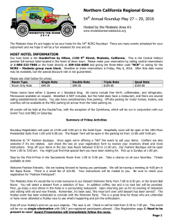 NCRG Registration here - Modesto Area Model A Club