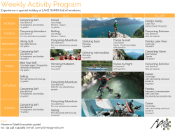 Weekly Activity Program