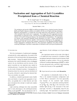 Nucleation and Aggregation of ZnS Crystallites Precipitated from a C