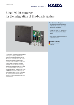 B-Net&reg; 90 10 converter &ndash; for the integration of third