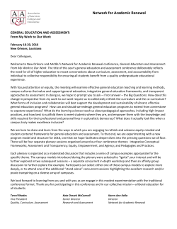 Conference Program - Association of American Colleges