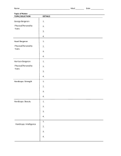 Harrison Bergeron Cornell Notes