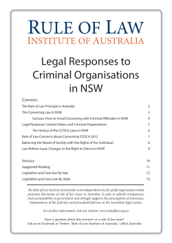 NSW - Rule of Law Institute of Australia