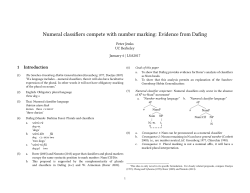 handout - UC Berkeley Linguistics