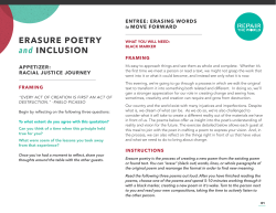 ERASURE POETRY and INCLUSION