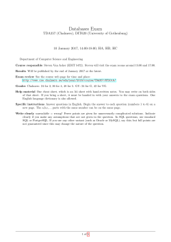 Exam (10 Januari 2017)