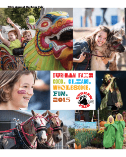 DURHAM FAIR Good. CleAn. wholesomE. Fun. 2015
